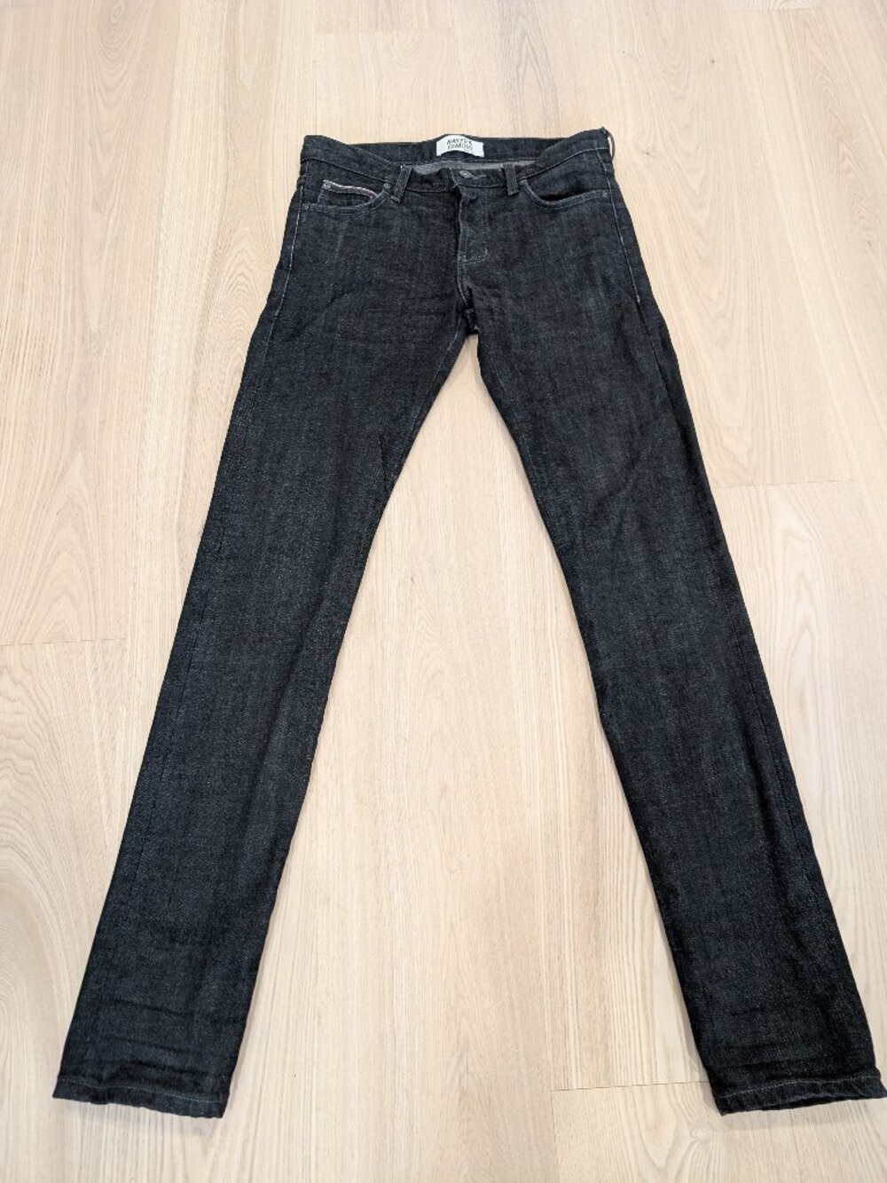 Naked & Famous Super Guy Black x Grey, 31